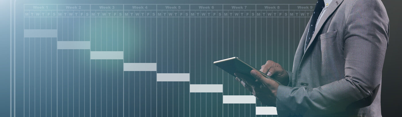 Man checking document on tablet