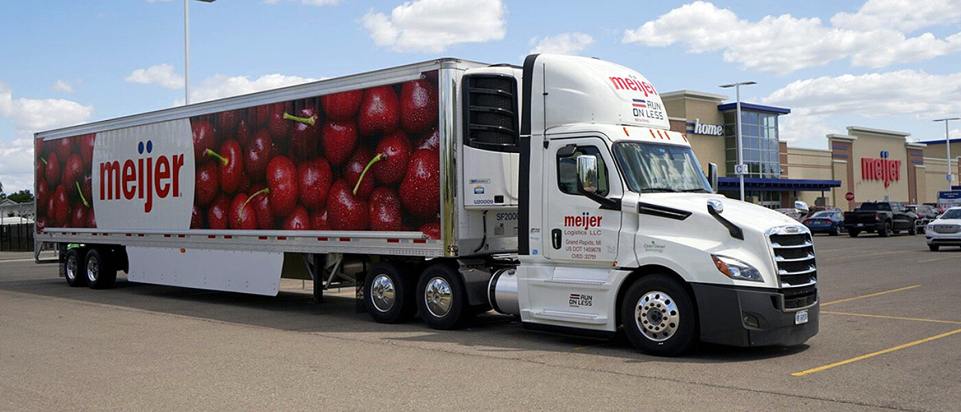 Meijer truck and trailer