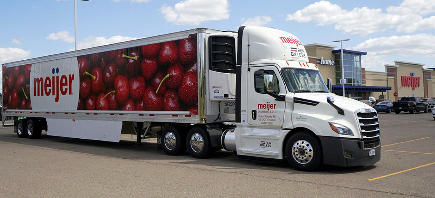 Meijer truck and trailer