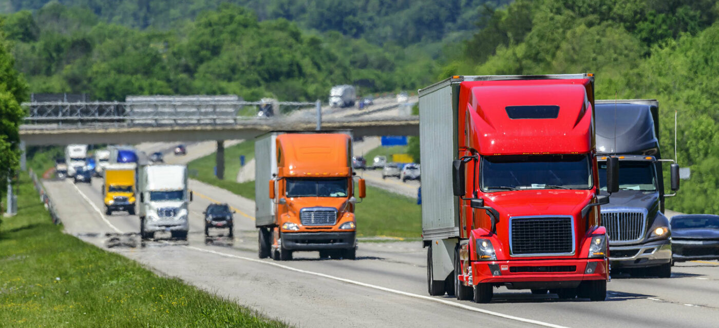 Heavy Traffic On The Interstate Highway