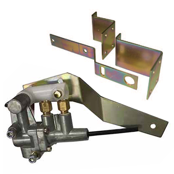 450 Series Universal Leveling Valve with alternative arm length and 2 installation brackets
