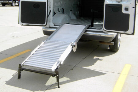 LT30 extended ramp partially unfolded