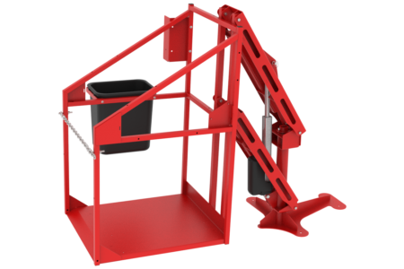 A rendering of the CL400 machine lift.