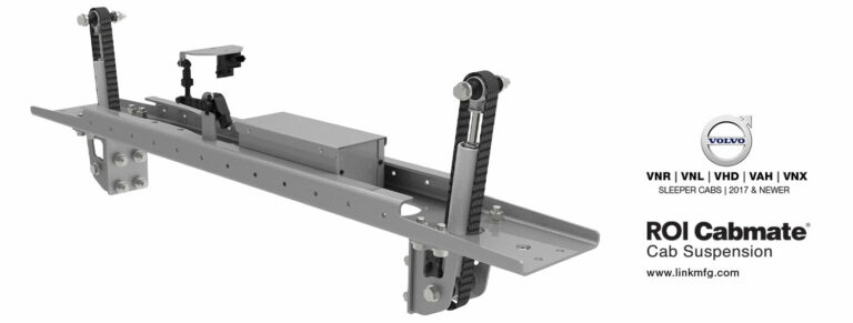 Rendering of the ROI Cabmate model for Volvo with the Volvo model logo and the ROI Cabmate logo