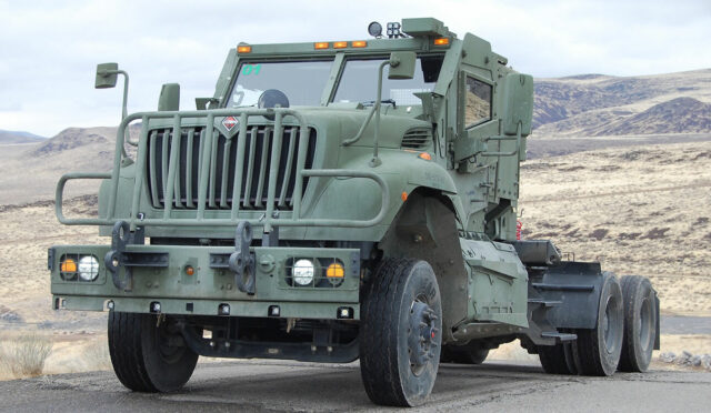 A Navy Heavy Transport Truck