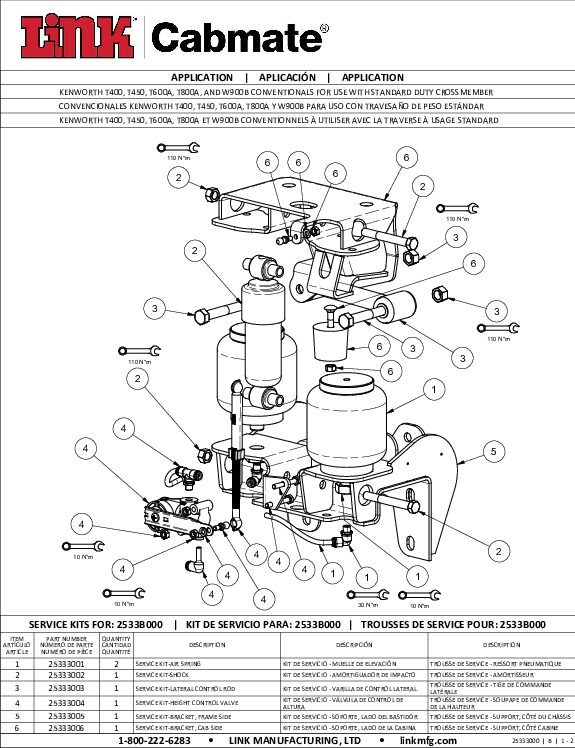 Kenworth document image - page 1