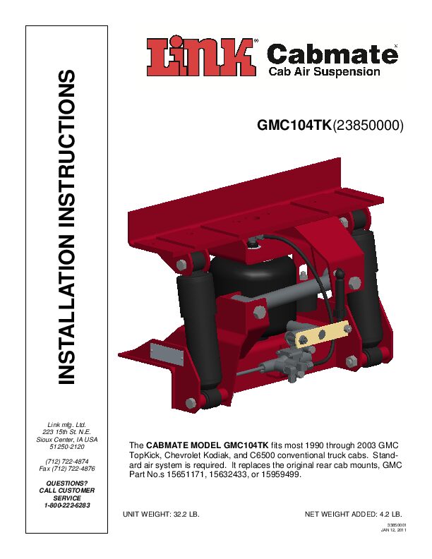 GMC104TK document image - page 1