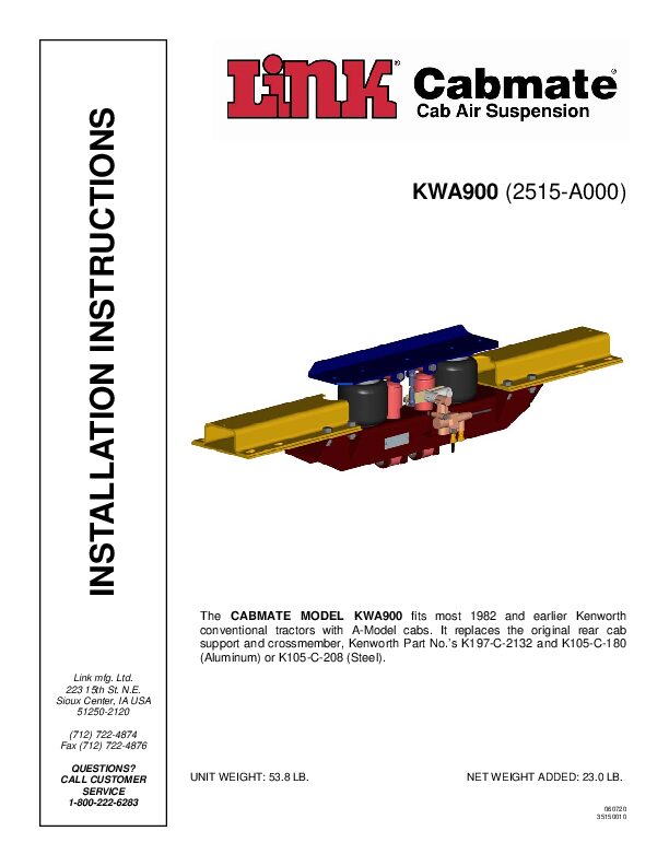 KWA900 document image - page 1
