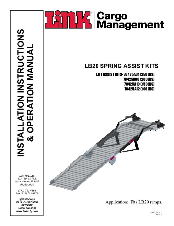 Spring Assist Retrofit document image - page 1