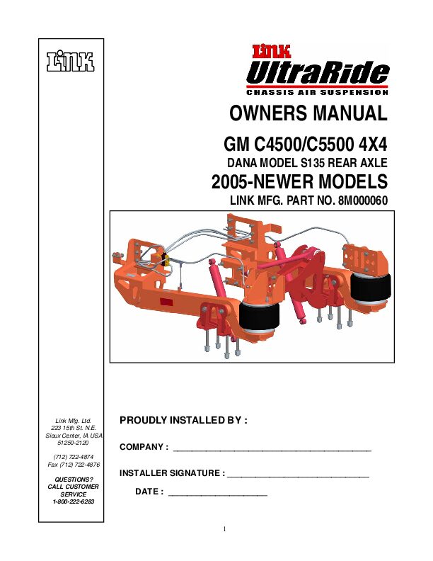 C4500 & C5500 4x4 document image - page 1