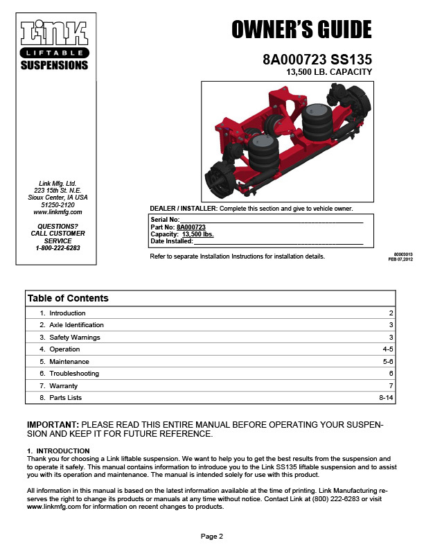 13.5K SS-135 document image - page 1