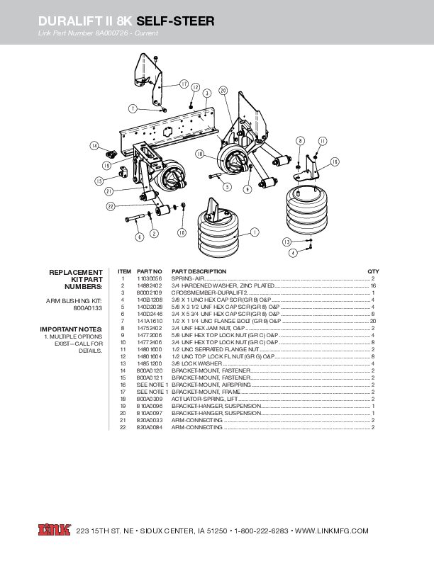 8K DuraLift II document image - page 1