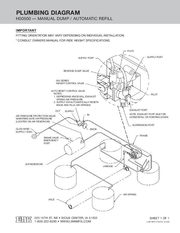 H00500 - Manual Dump / Automatic Refill document image - page 1
