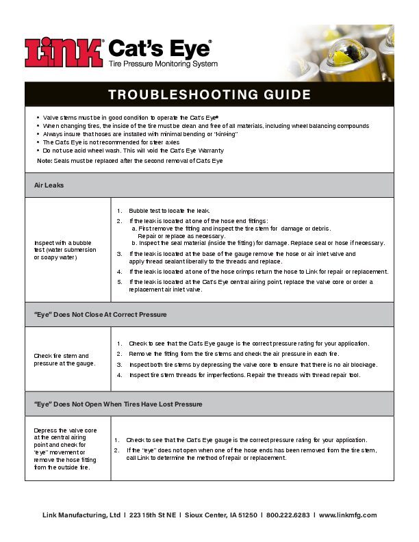 Dual & Super Single Tires document image - page 1