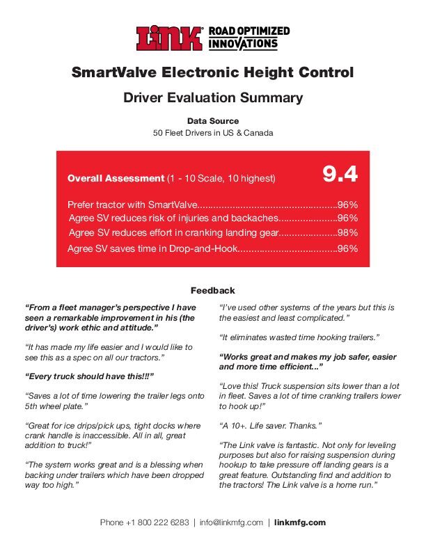 Driver Evaluation document image - page 1