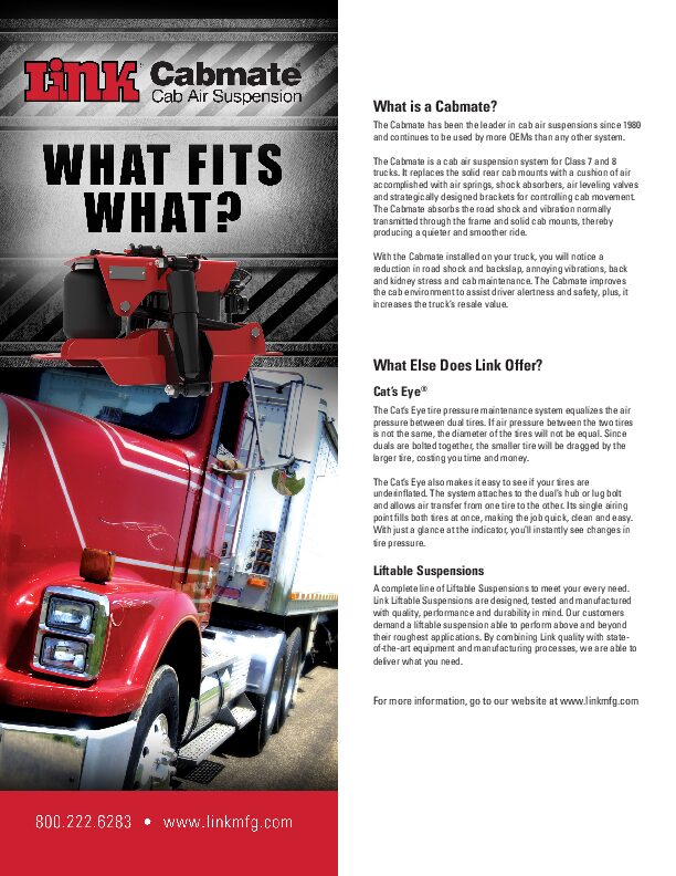 What Fits What document image - page 1