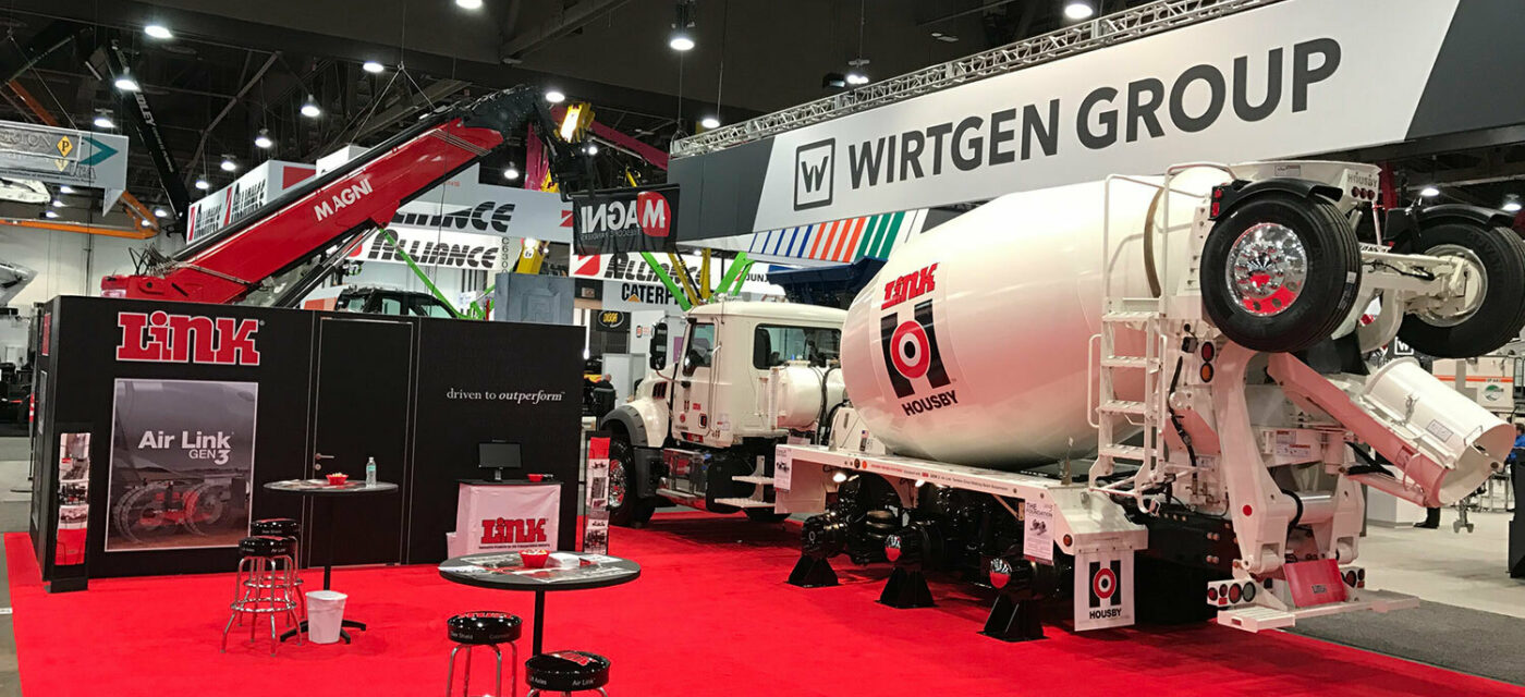 Link's 2017 World of Concrete booth