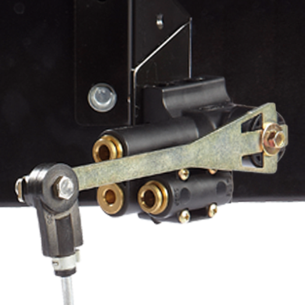 1500 Series Chassis Leveling Valve installed on a chassis