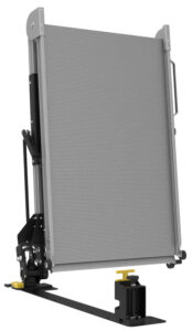 A rendering of the Link Swivel Ramp swiveled at at 90 degree angle