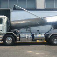 A truck with an Air Link Tandem Drive Suspension