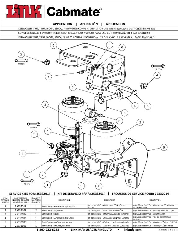 Kenworth document image - page 1