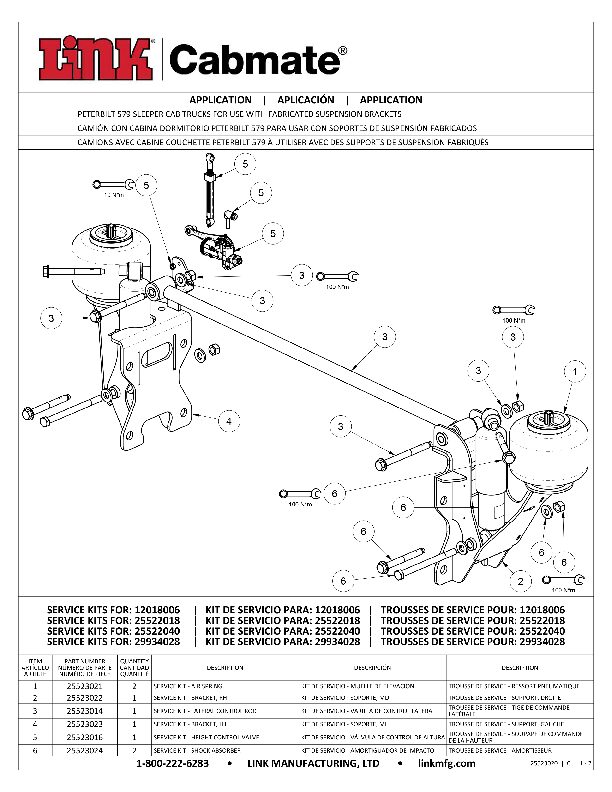 Peterbilt 579 document image - page 1