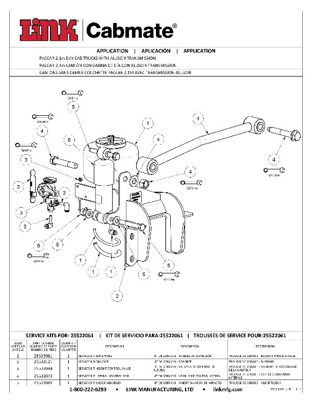 PACCAR Day Cab with Allison Transmission document image - page 1