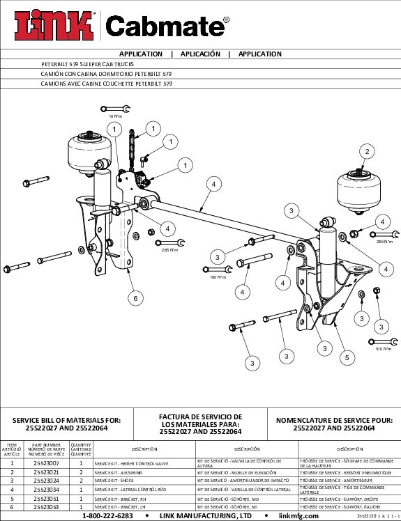 Peterbilt 579 document image - page 1
