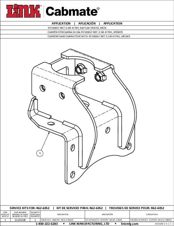 Peterbilt 589 document image - page 1
