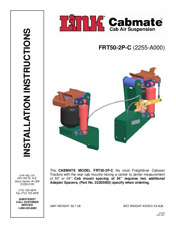 FRT50-2P-C document image - page 1