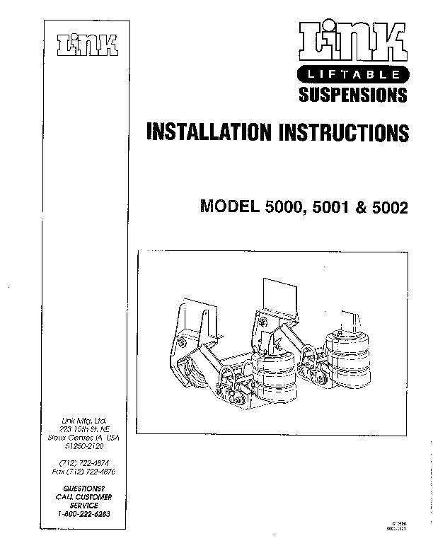 20K Model 5000, 5001, 5002 document image - page 1