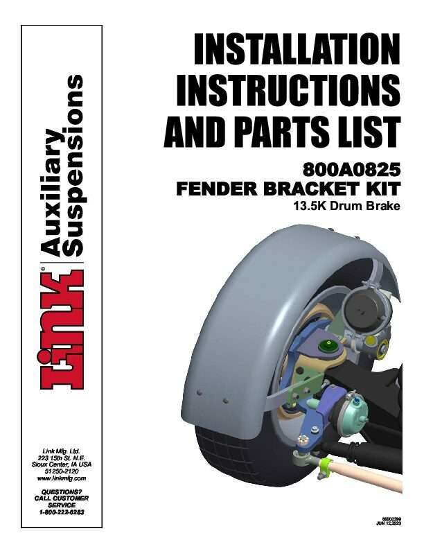 13.5K Drum Integrated Fender Kit document image - page 1