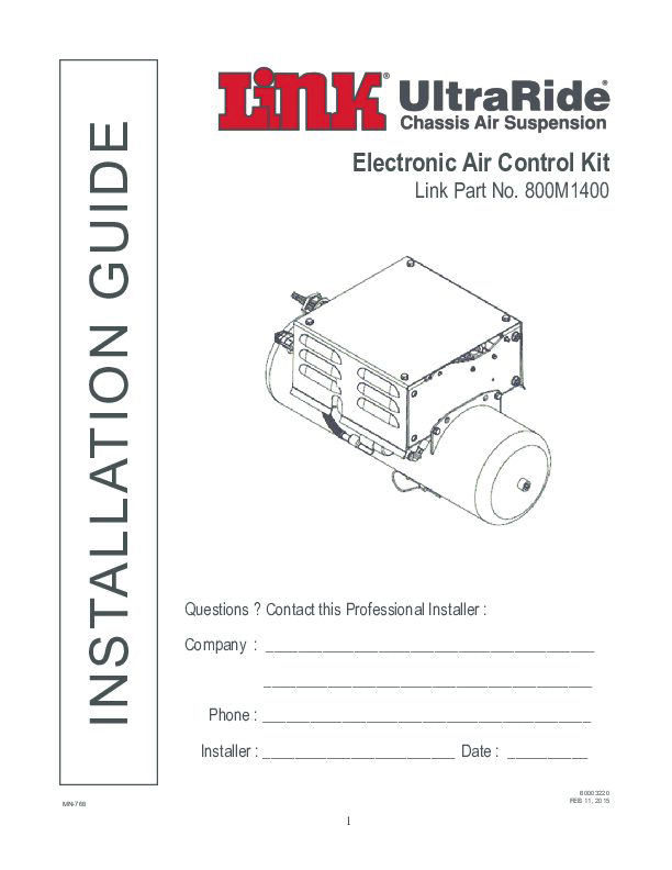 Electronic Air Kit document image - page 1