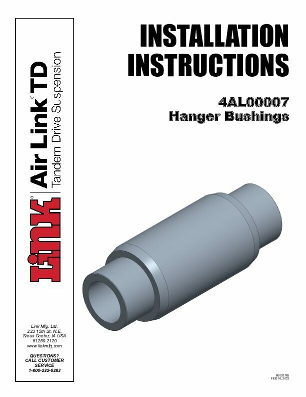 Hanger Bushing document image - page 1