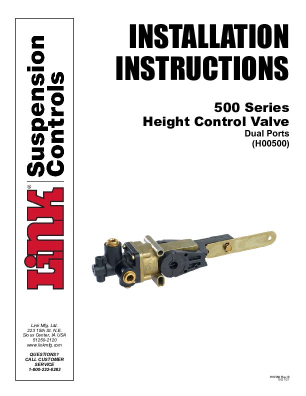 H00500 Dual Port document image - page 1