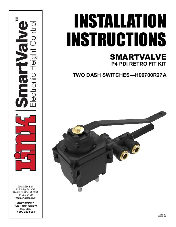 Freightliner PDI Retrofit Kit document image - page 1