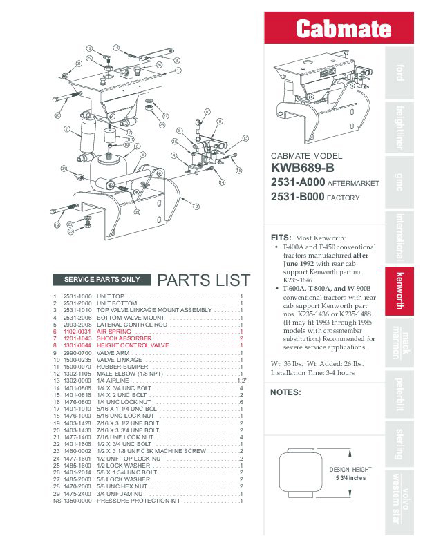 KWB689-B document image - page 1